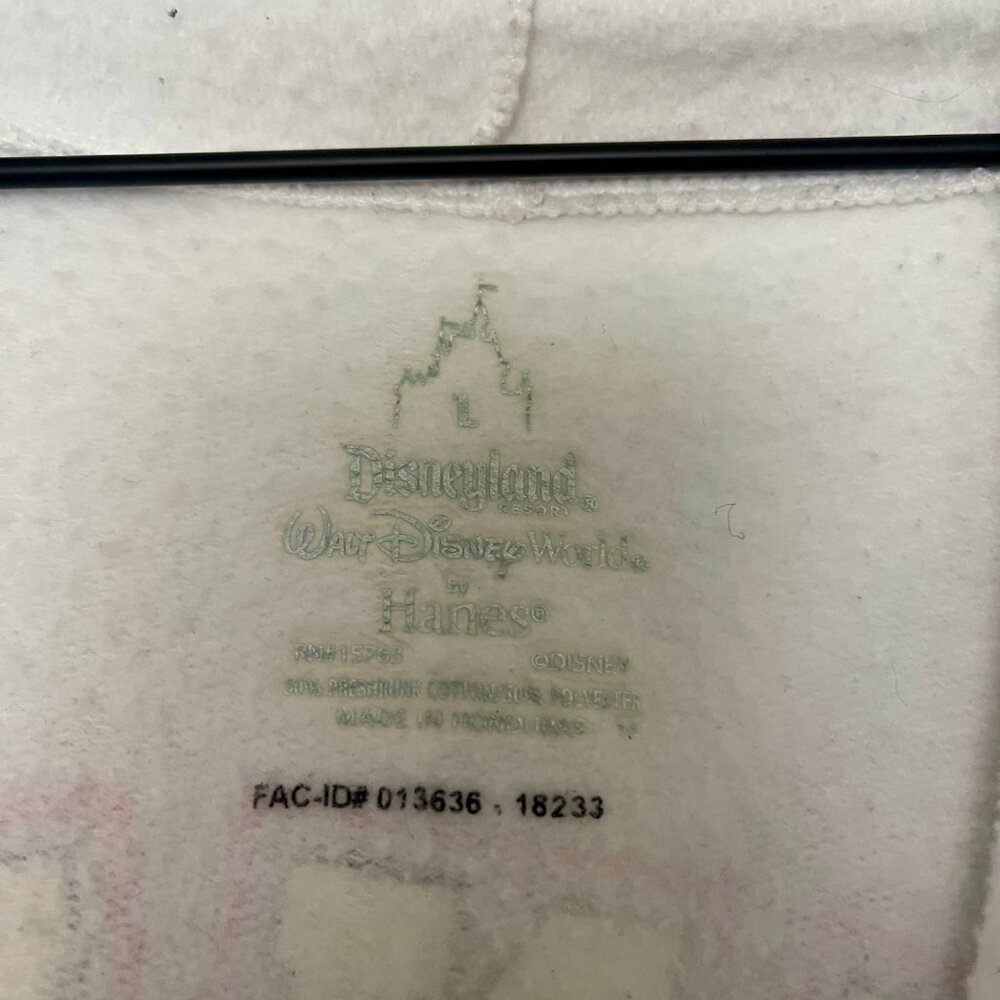 Disney Parks Minnie Mouse Varsity White Zip Hoodie - Picture 6 of 7